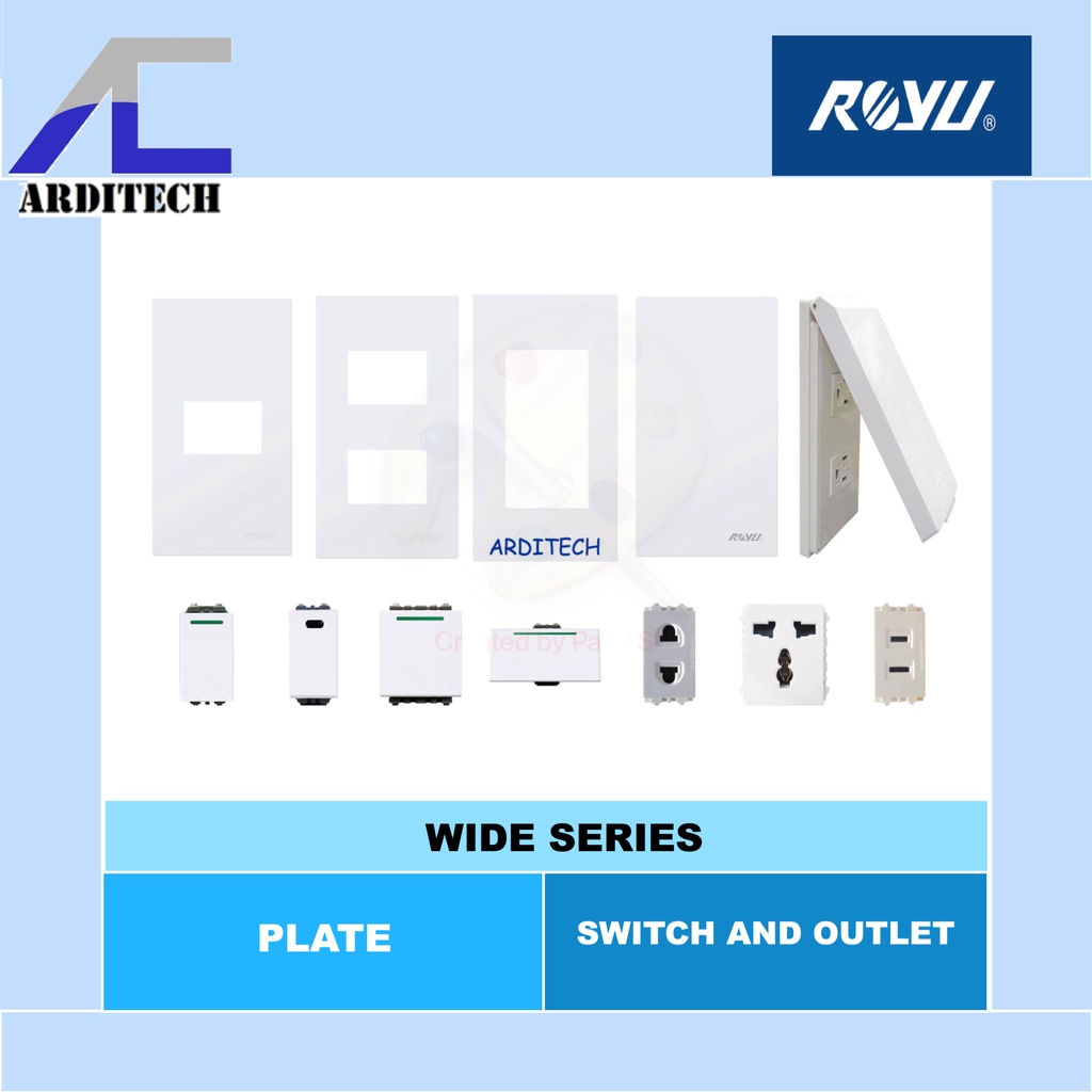 Royu Wide Series Plate Gang Switch Gang Outlet