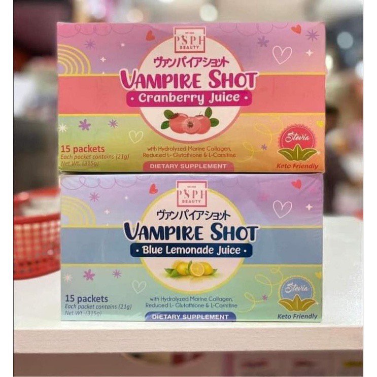 Vampire Shot By PSPH Beauty Cranberry Blue Lemonade Shopee Philippines