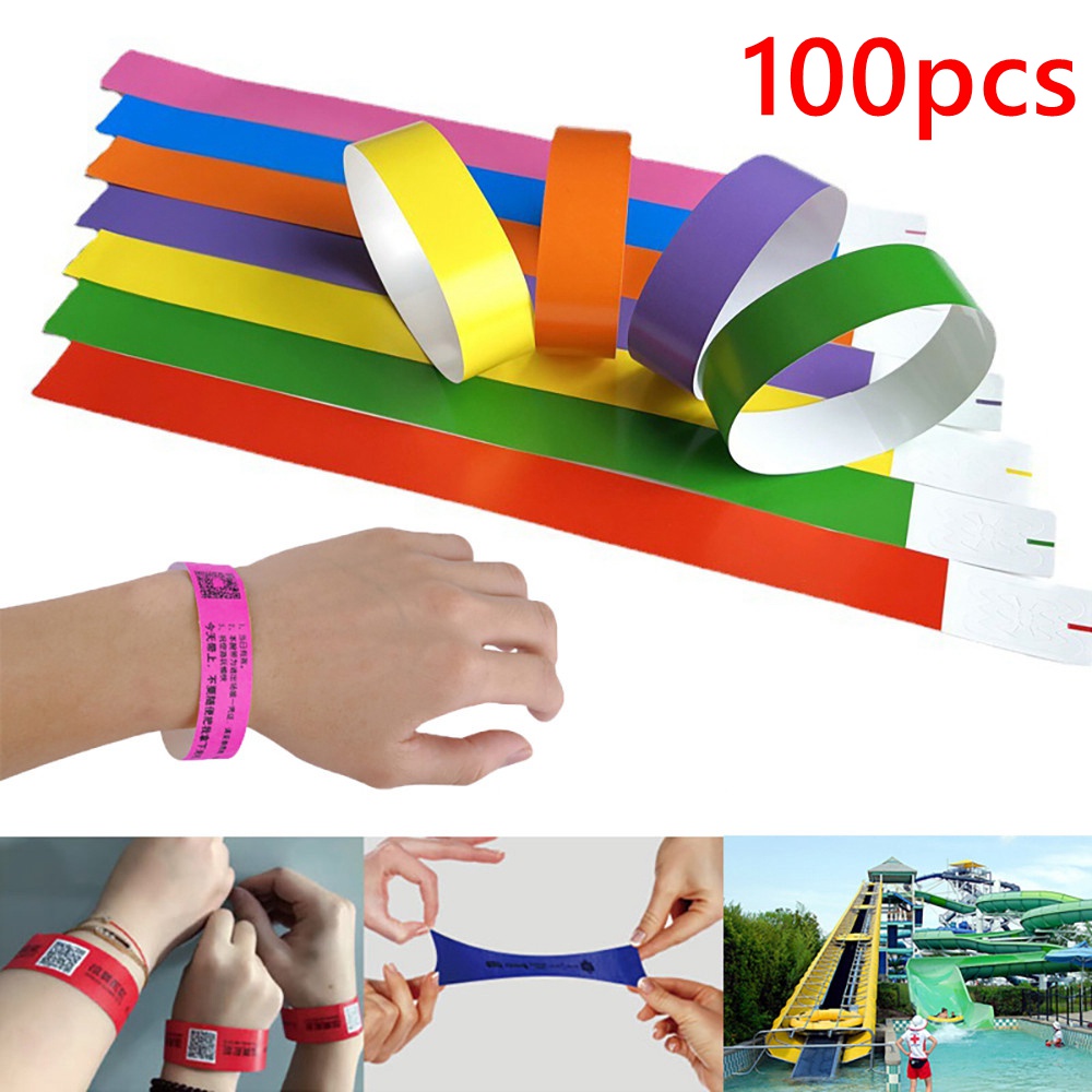 Pcs Events Wristband Sticker Disposable Wrist Hand Paper Tag