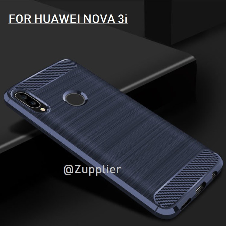 Huawei Nova 3i 3 Case Carbon Fiber Brushed Soft TPU Slim Armor Shopee