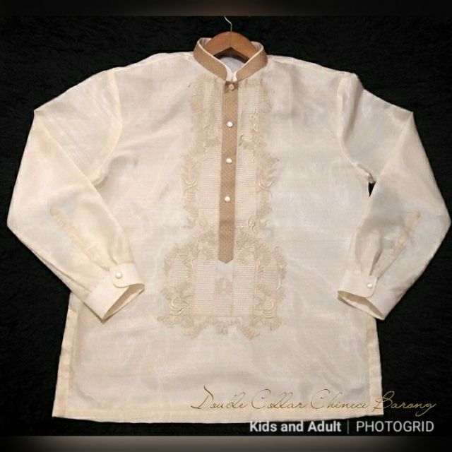 Double Collar Barong Tagalog Filipino National Costume