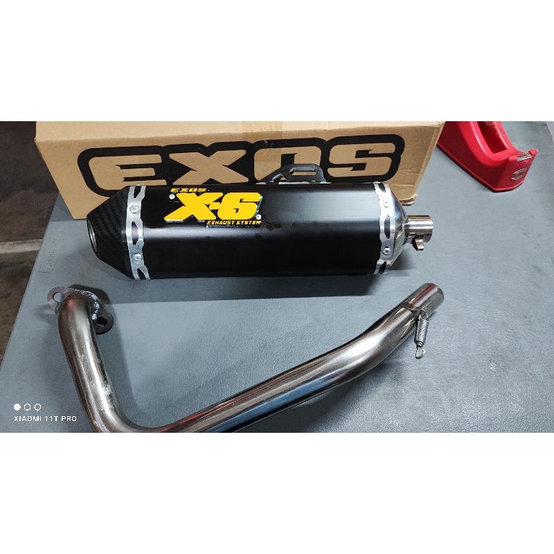 EXOS X6 Exhaust System For Click 125 150 Shopee Philippines