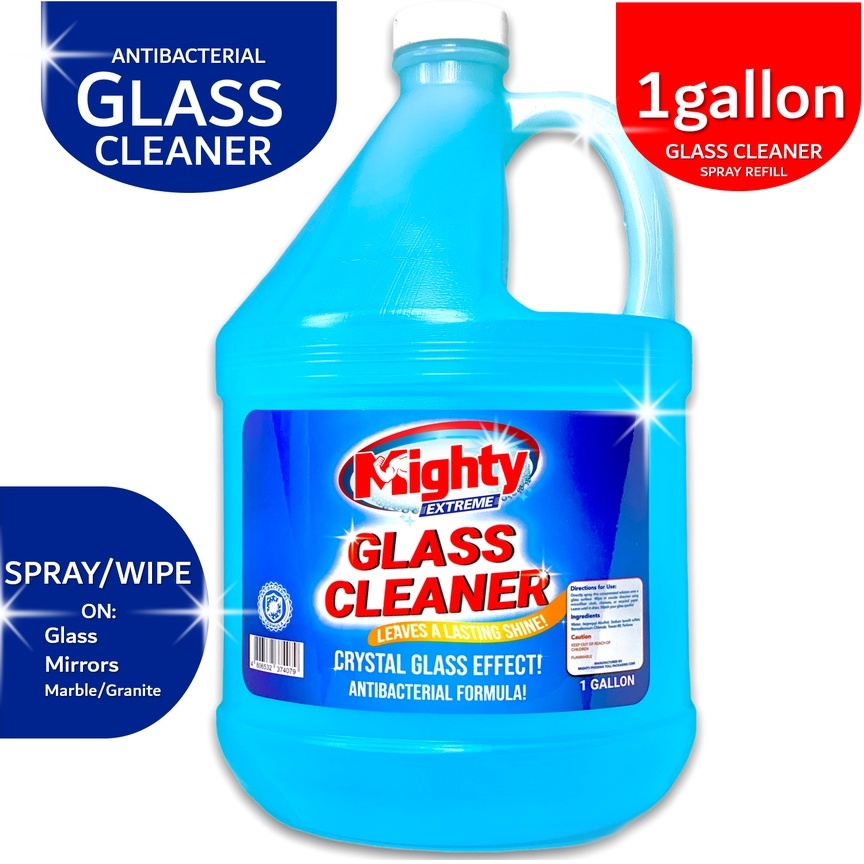 Mighty Glass Cleaner Antibacterial Gallon GLASS CLEANER GALLON