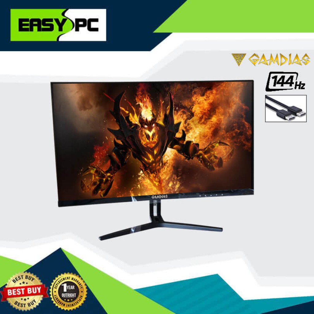 Gamdias Atlas Hd C Curved Hz Gaming Monitor Shopee Philippines