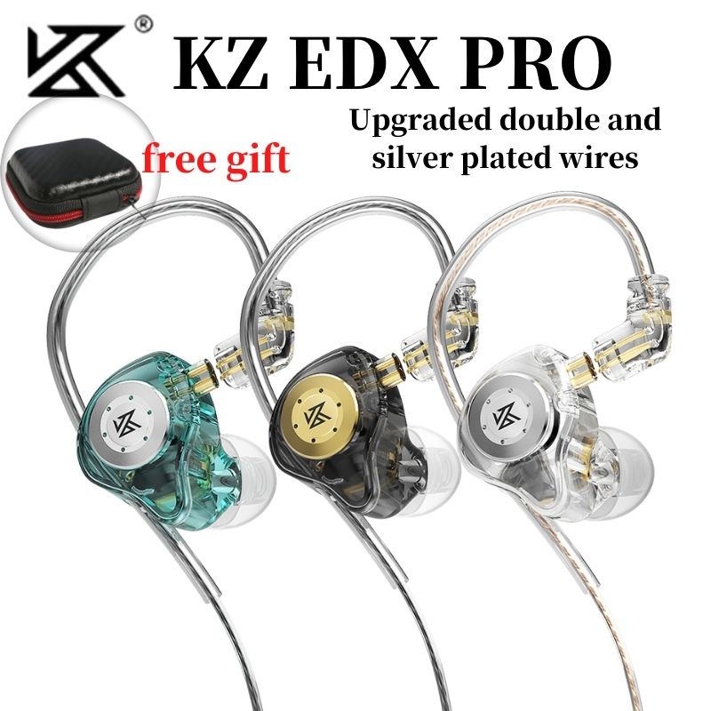 Bangmnl Kz Edx Pro Earphones Dynamic In Ear Iem Hifi Stereo Bass Gaming