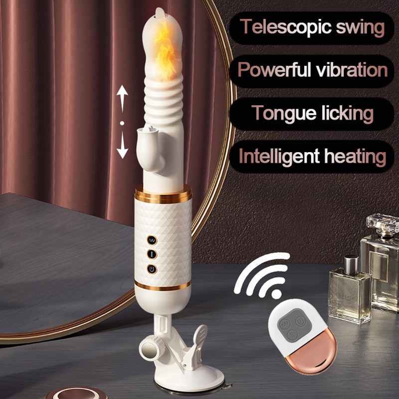 2021 Telescopic Rotation Dildos Vibrator Thrusting G Spot Oral Sex
