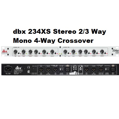 Dbx Xs Stereo Way Mono Way Crossover With Xlr I O Shopee