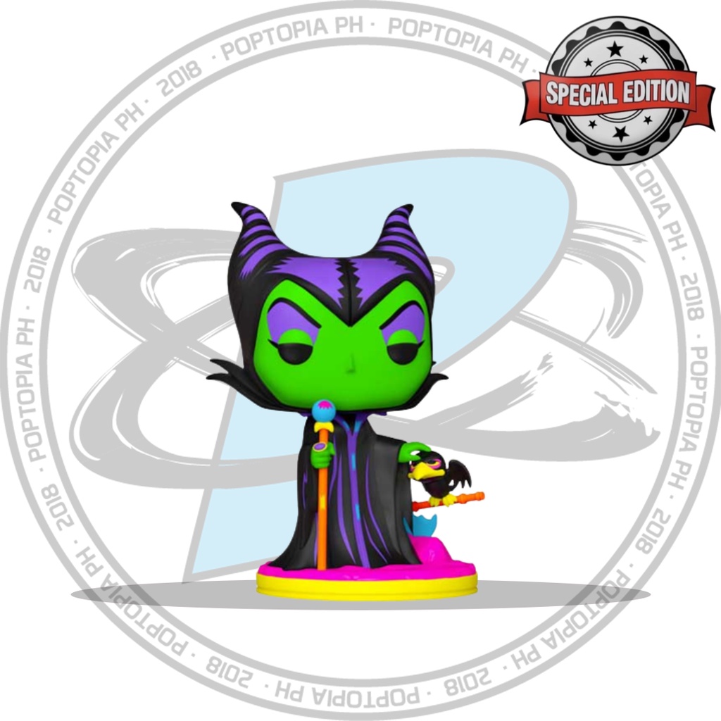 Funko Pop Villains Maleficent Black Light Special Edition Exclusive