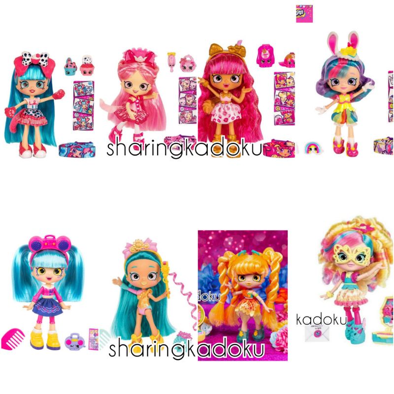 Shopkins Wild Style Doll Jessicake Pirouetta Lippy Lulu Rainbow Cake