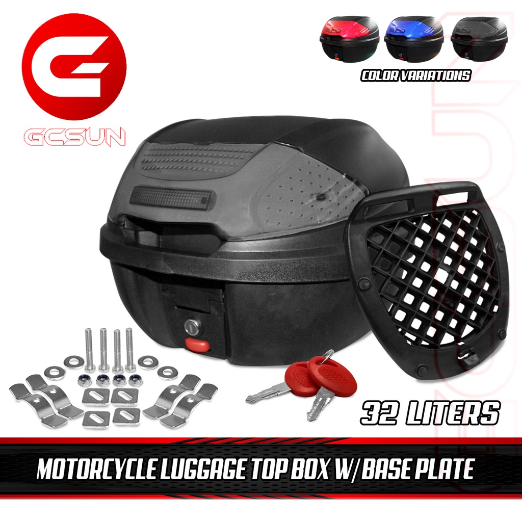 MOTORCYCLE LUGGAGE TOP BOX 32L GCSUN Shopee Philippines