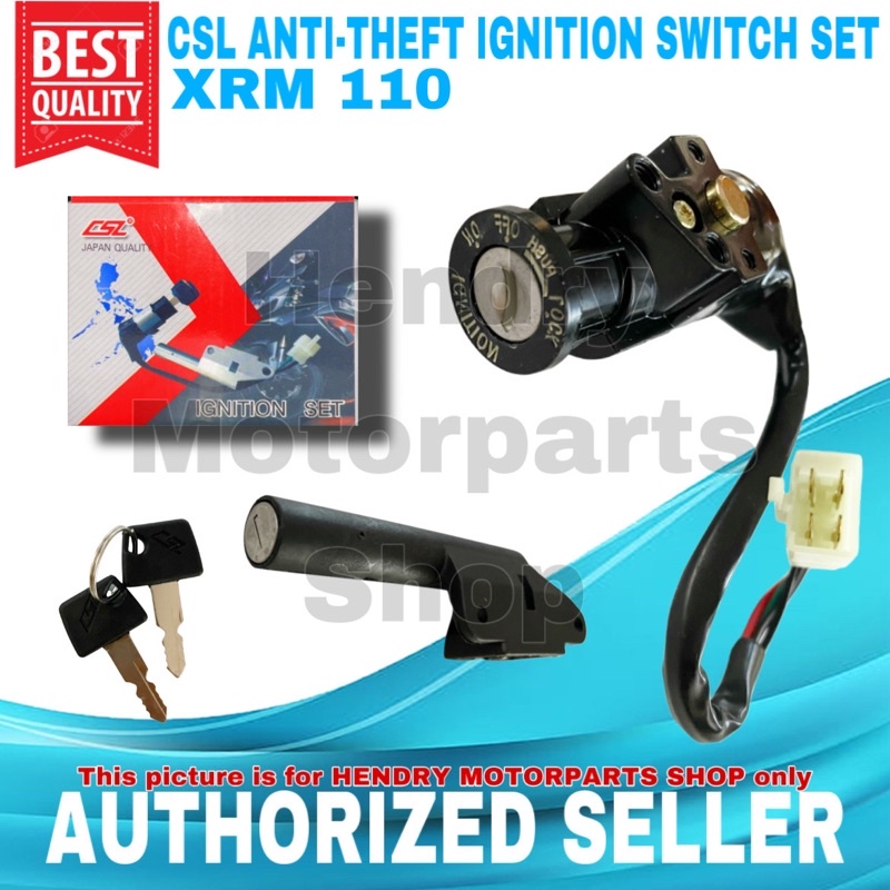 CSL Anti Theft Ignition Switch Seat Lock Set For HONDA XRM110