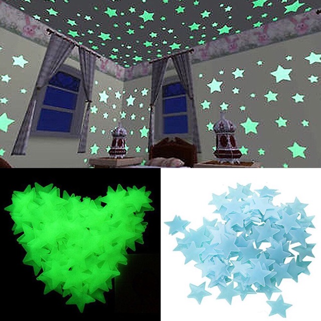 Pcs Glow In The Dark Stars Glow Wall Stickers Stars Luminous