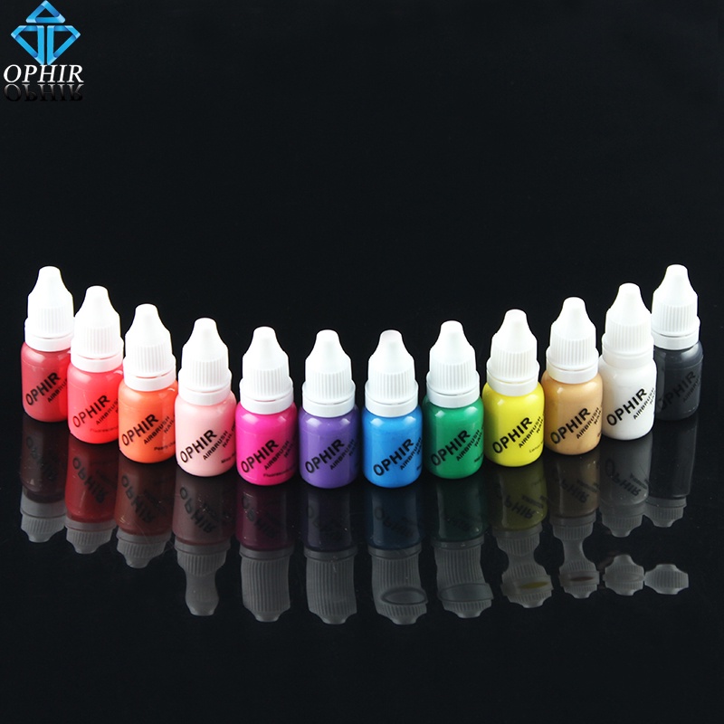 Bophir Color Airbrush Nail Inks For Stencils Gel Nail Polish Ml