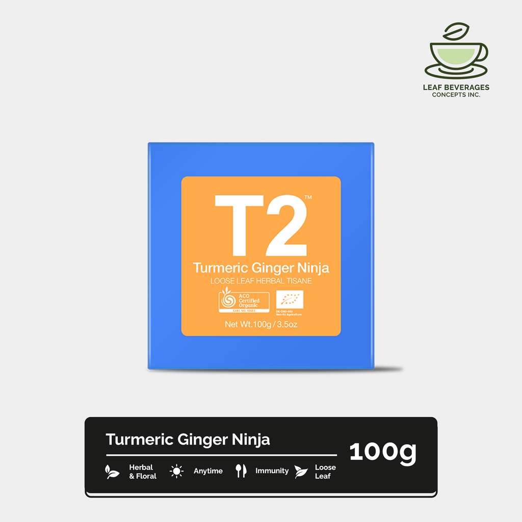 T2 Organic Turmeric Ginger Ninja Loose Leaf Gift Cube Shopee Philippines