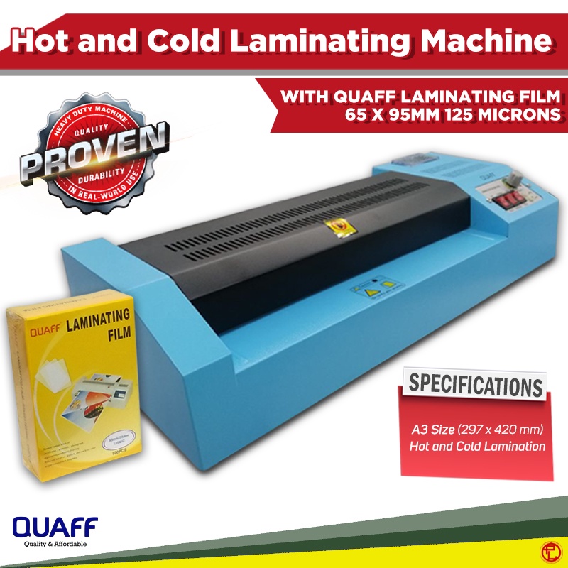 A A Quaff Laminator Machine Hot Cold Reverse V Heavy Duty