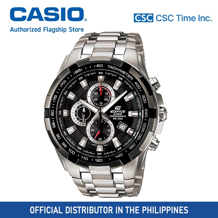 Casio Edifice EF 539D 1AVUDF Silver Stainless Steel Strap 100 Meter