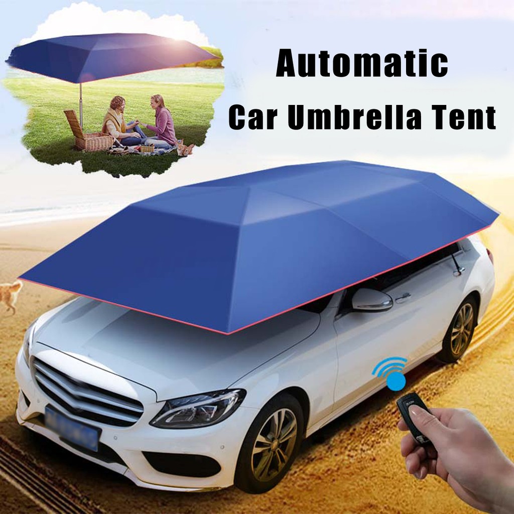 Automatic Car Umbrella Sunshade Tent Remote Control Anti Uv Shopee