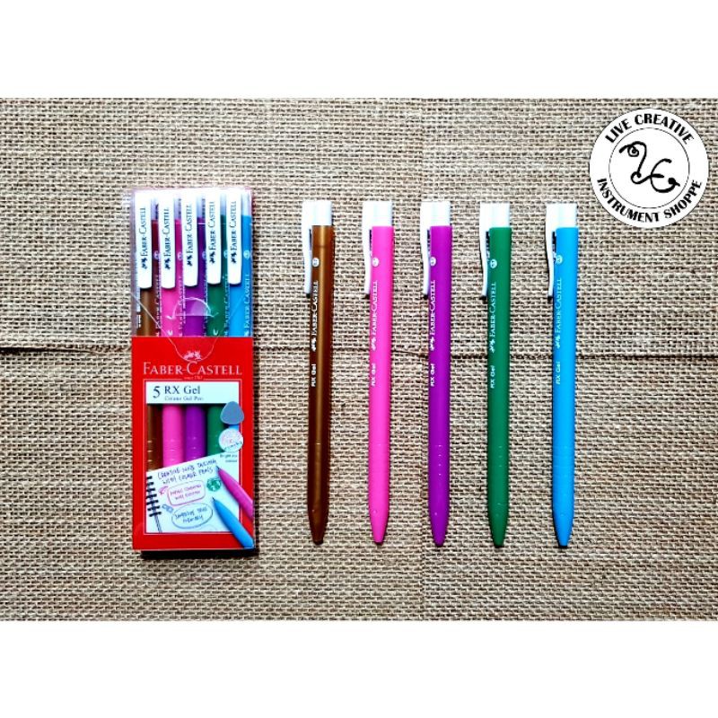 Faber Castell Rx Gel Colour Pen Mm Set Of Shopee Philippines