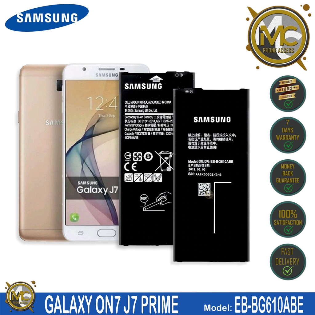 Samsung Galaxy J4 Plus Battery Model EB BG610ABE Original Shopee