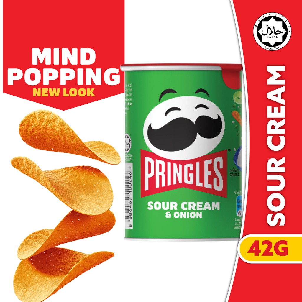 Pringles Sour Cream Onion Flavor On The Go Pack Potato Crisp Chips G Shopee Philippines