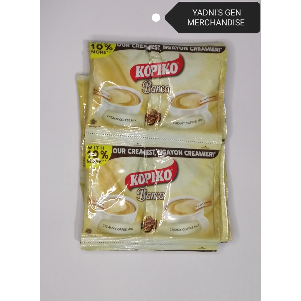 Kopiko Blanca Creamy Coffee Mix 3 In 1 Twin Pack 58g X 10s Shopee