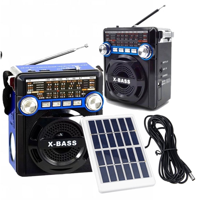 Xbass Am Rechargeable Portable Band Radio With Usb Slot Led