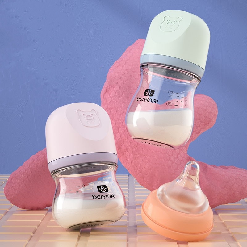 Newborn Baby Glass Milk Bottle Wide Mouth Ml Ml Shopee Philippines