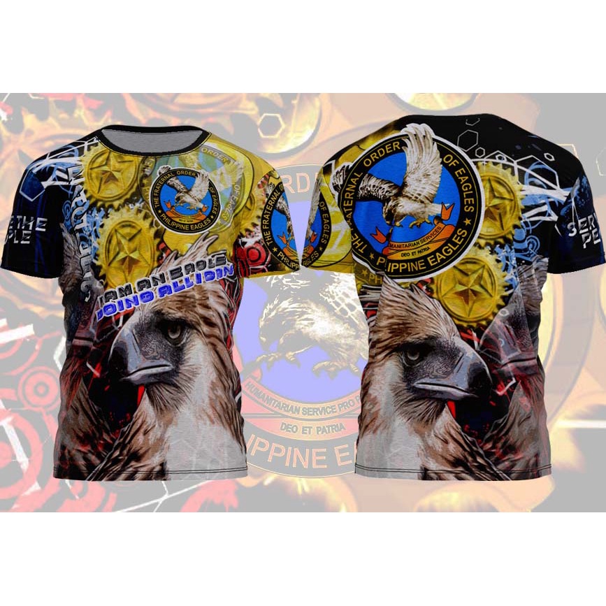 Full Sublimation Eagle T Shirt The Fraternal Order Of Eagles Shopee