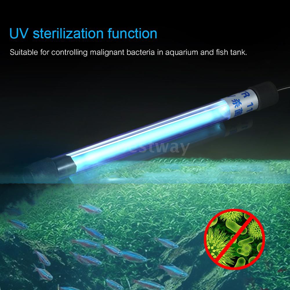 13W UV Light Sterilization Lamp Submersible Ultraviolet Sterilizer