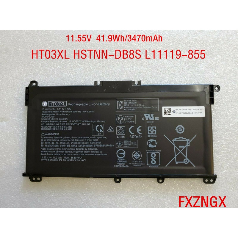 Wh Original Ht Xl Ht Battery For Hp Pavilion Ce La