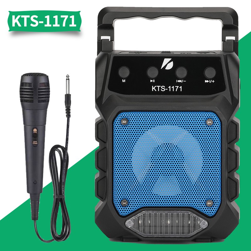 KTS 1171 Wireless Speaker Bluetooth Speaker Karaoke Portable 3 Speaker