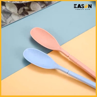 Eason3pcs Set Reusable Folding Wheat Straw Chopstick Spoon Fork Cutlery