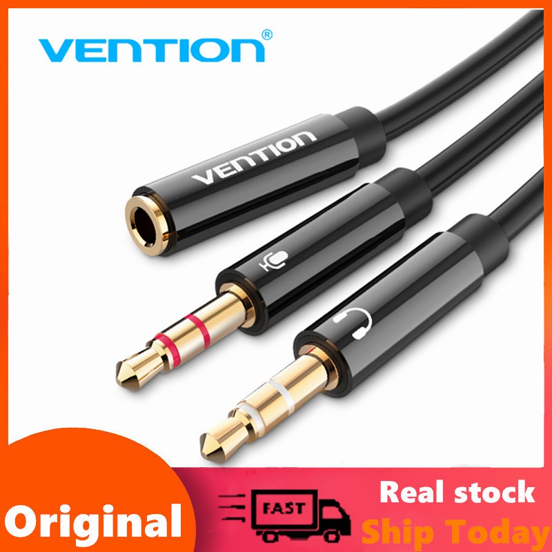 Vention Headphone Splitter Audio Mm Female To Male Jack Mic Y