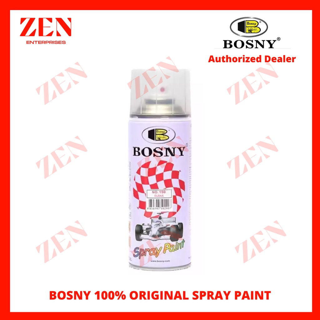 Bosny Clear Original Spray Paint Shopee Philippines