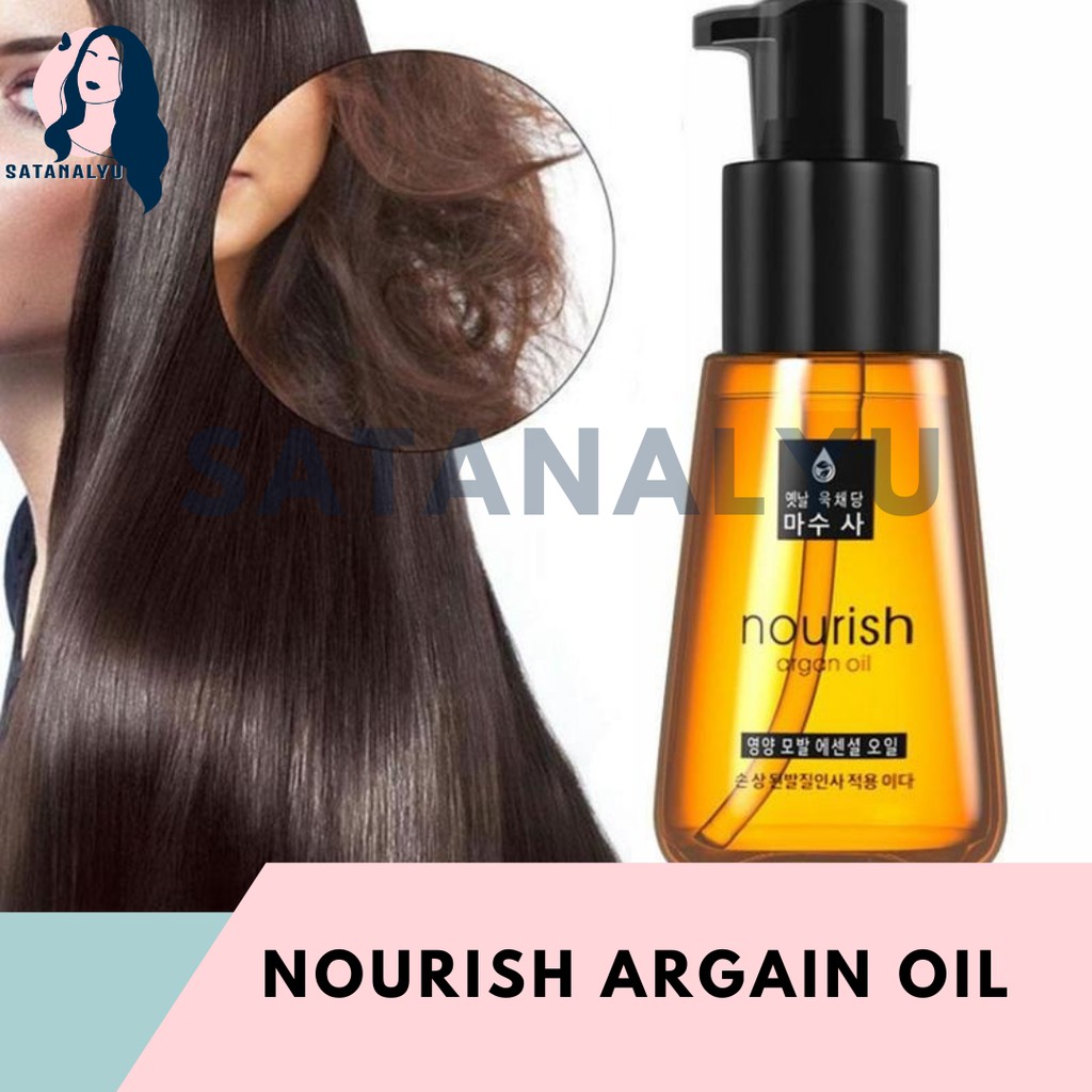 Morocco Argan Oil Nourish Hair Care Repair Damaged Essence Ml Pc