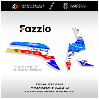 Striping Fazzio Mandalika Yamaha Fazzio Motorcycle Stickers Custom