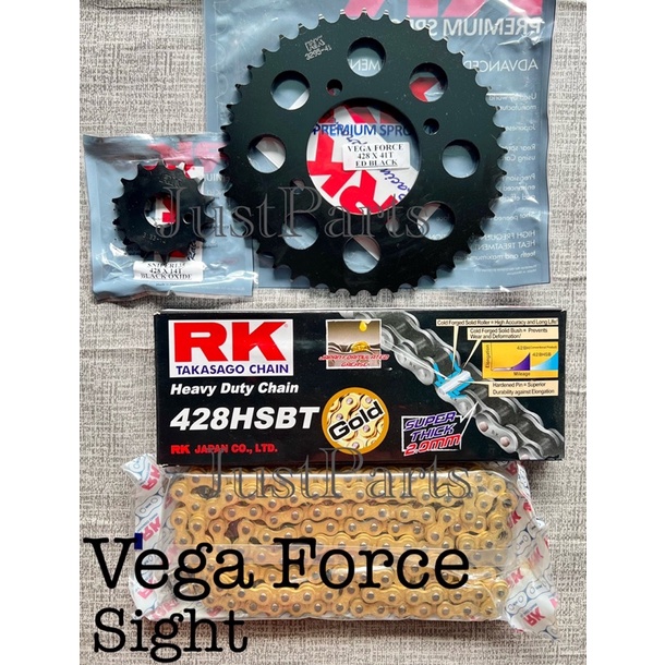 RK TAKASAGO SPROCKET SET VEGA FORCE SIGHT BLACK EDITION Shopee