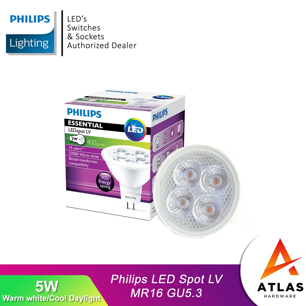 Philips Led Spot Lv Mr Gu W Shopee Philippines