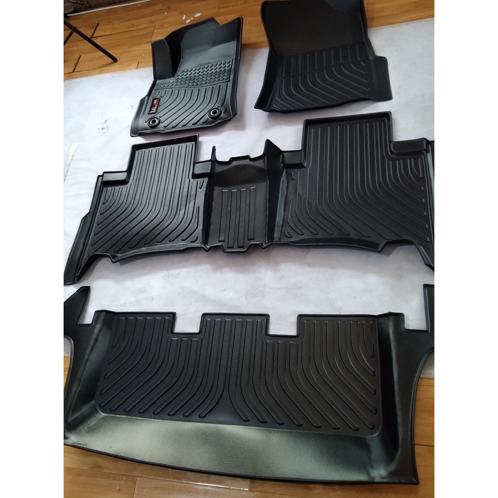 AY 003 15 21 TOYOTA INNOVA 3ROWS DEEP DISH MATTING BLACK Shopee