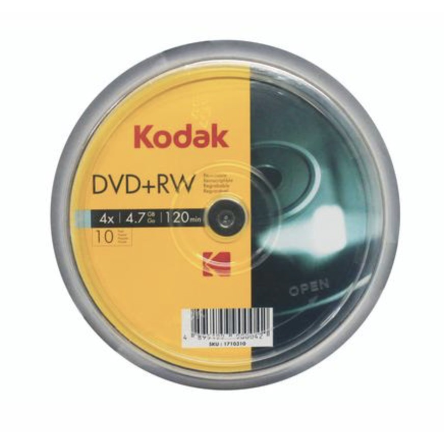 Kodak DVD RW 4 7GB Blank DVD CD 10 Pieces Shopee Philippines