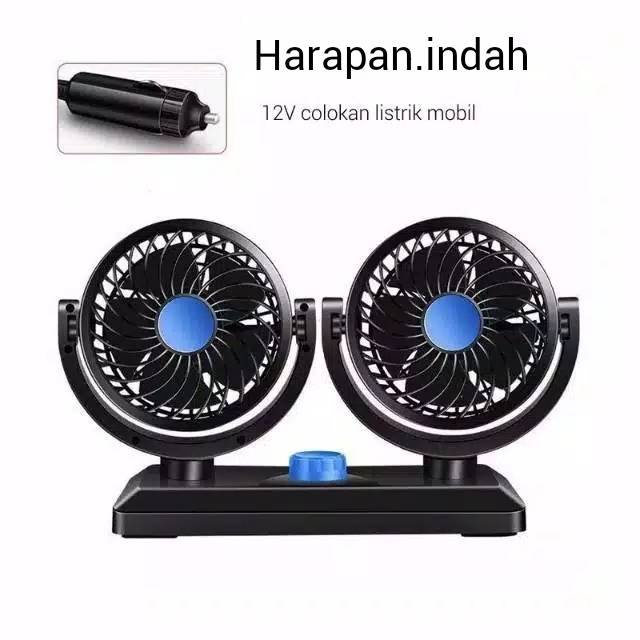 Kipas Angin Mobil T303 12v T304 24v Kipas Mobil Car Cooling Double Fan