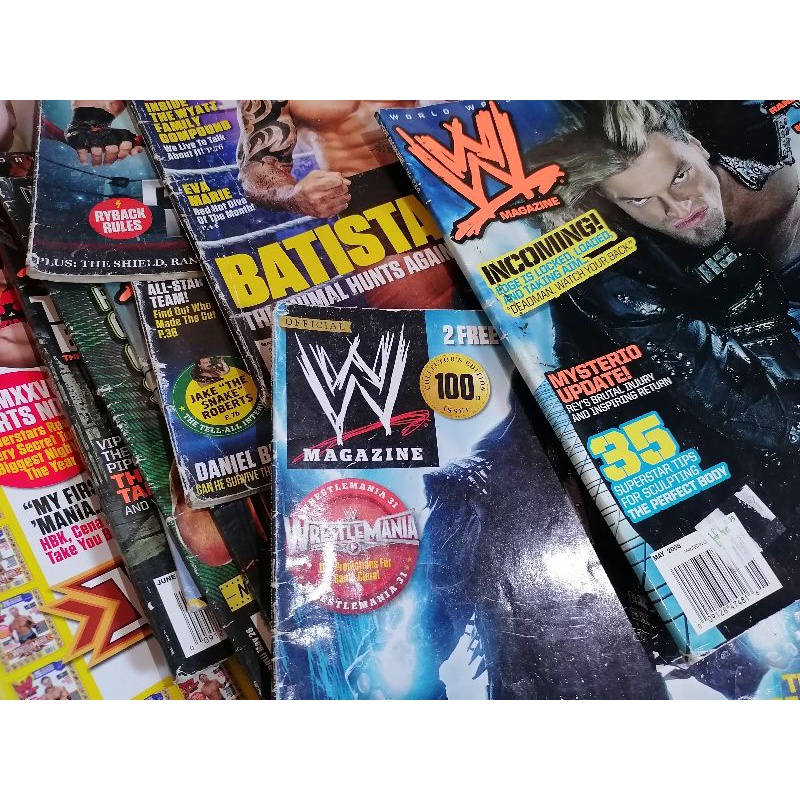 WWE Official Magazines For Sale Wrestling Magazine Sale Batista