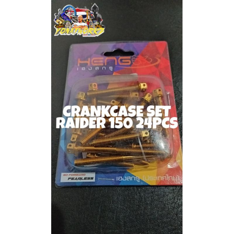 Heng Crankcase Set Raider Pcs Shopee Philippines