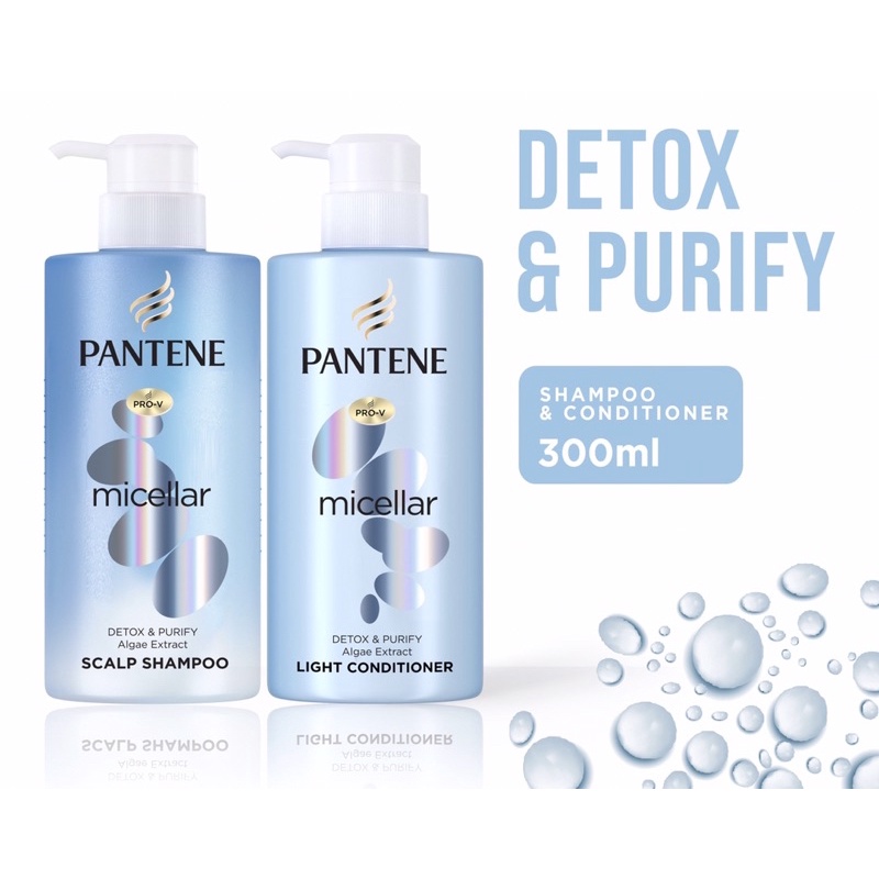 Pantene Pro V Micellar Detox Purify Algae Extract Shampoo