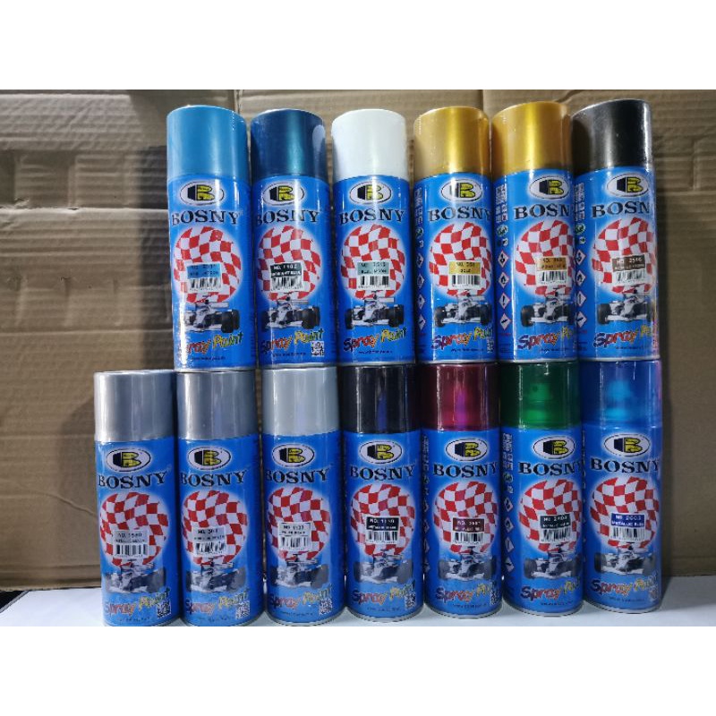 Bosny Metallic And Pearl Colors Spray Paint Shopee Philippines