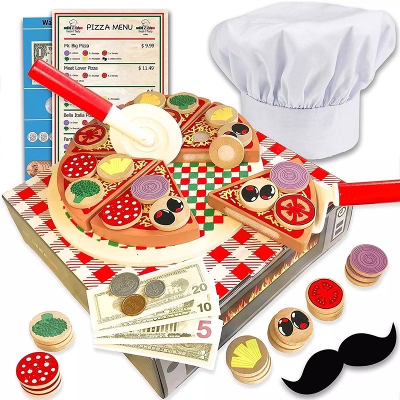 Wooden Pizza Toy Set Atelier Yuwa Ciao Jp