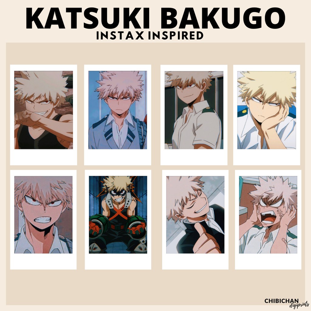 Inspired Bakugou Polaroid Print Picture Anime Wall Hangings Home