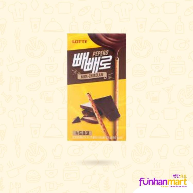 Lotte Pepero Nude Chocolate G Shopee Philippines