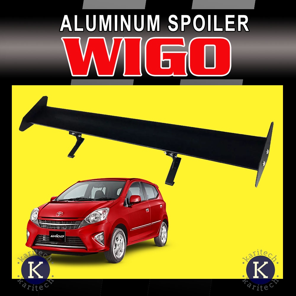 Aluminum Spoiler For Toyota Wigo All Models No Drill Clip Type