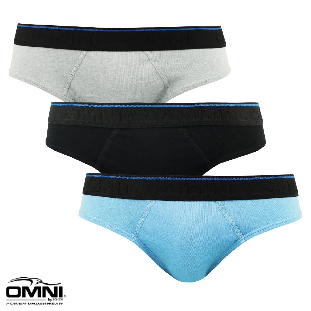 Omni By So En Men S In T Stripe Cotton Bikini Outside Brief Shopee